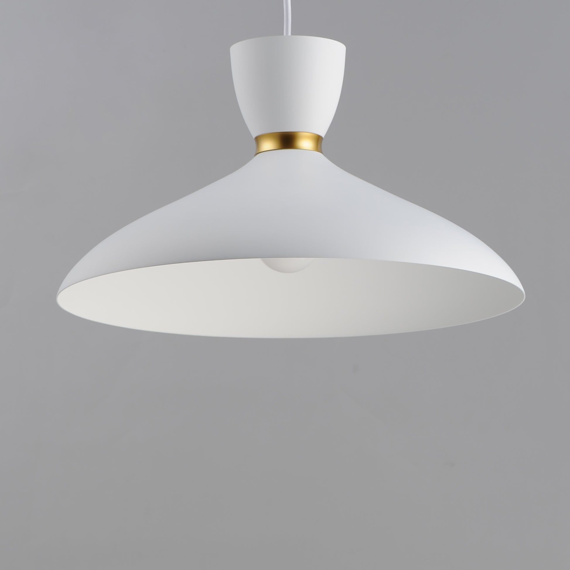 Carillon 16" Pendant White/Satin Brass by Maxim Lighting