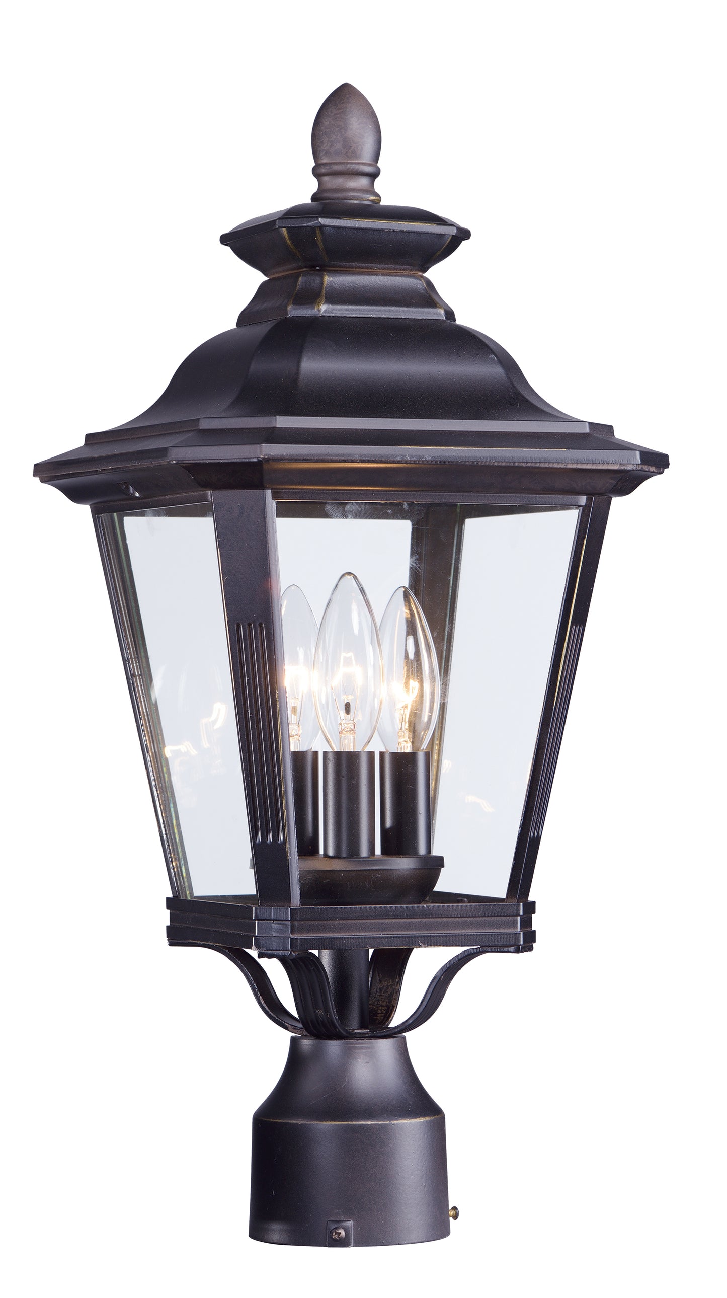 Knoxville 3-Light Outdoor Post Bronze by Maxim Lighting