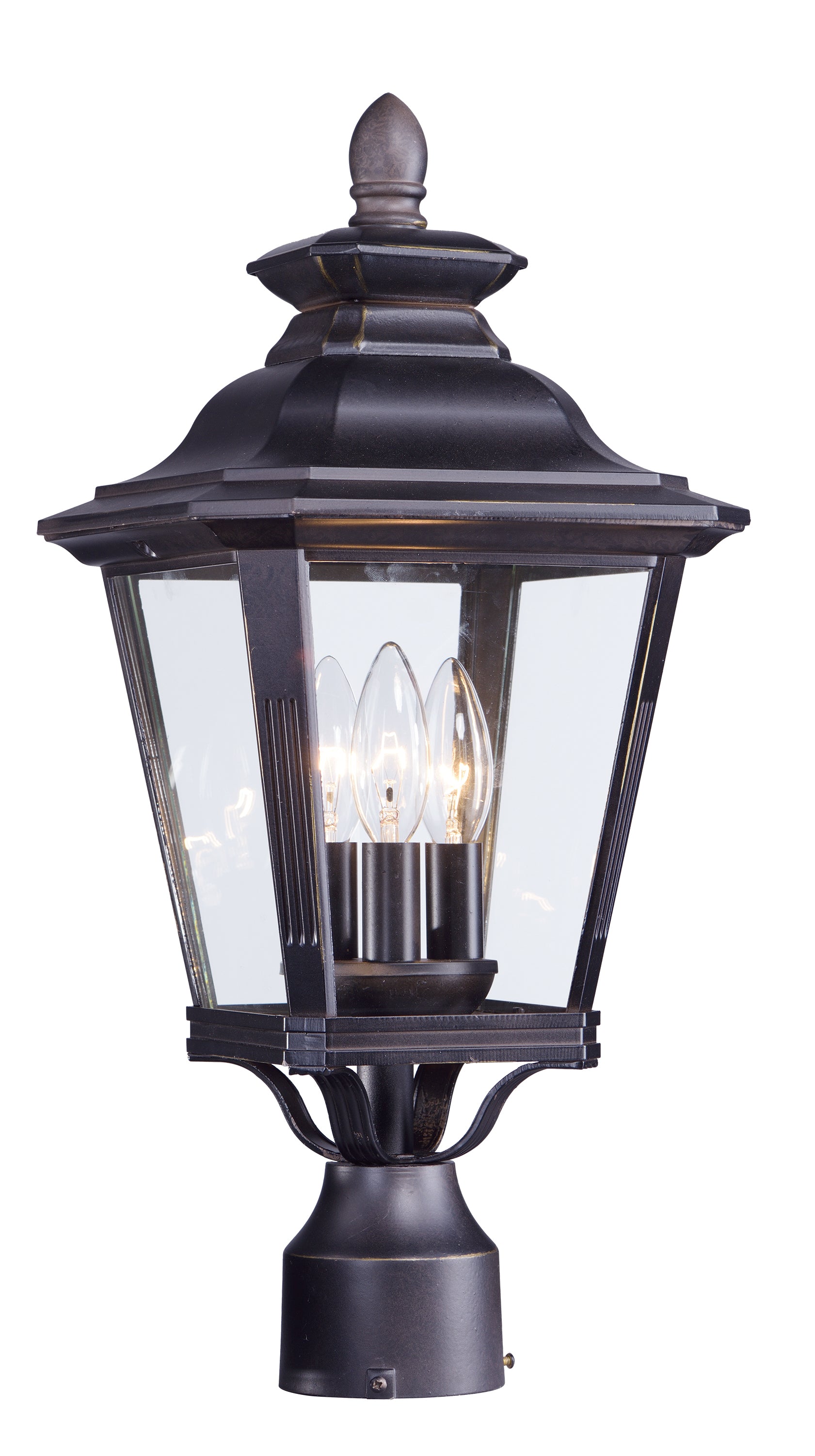 Knoxville 3-Light Outdoor Post Bronze by Maxim Lighting