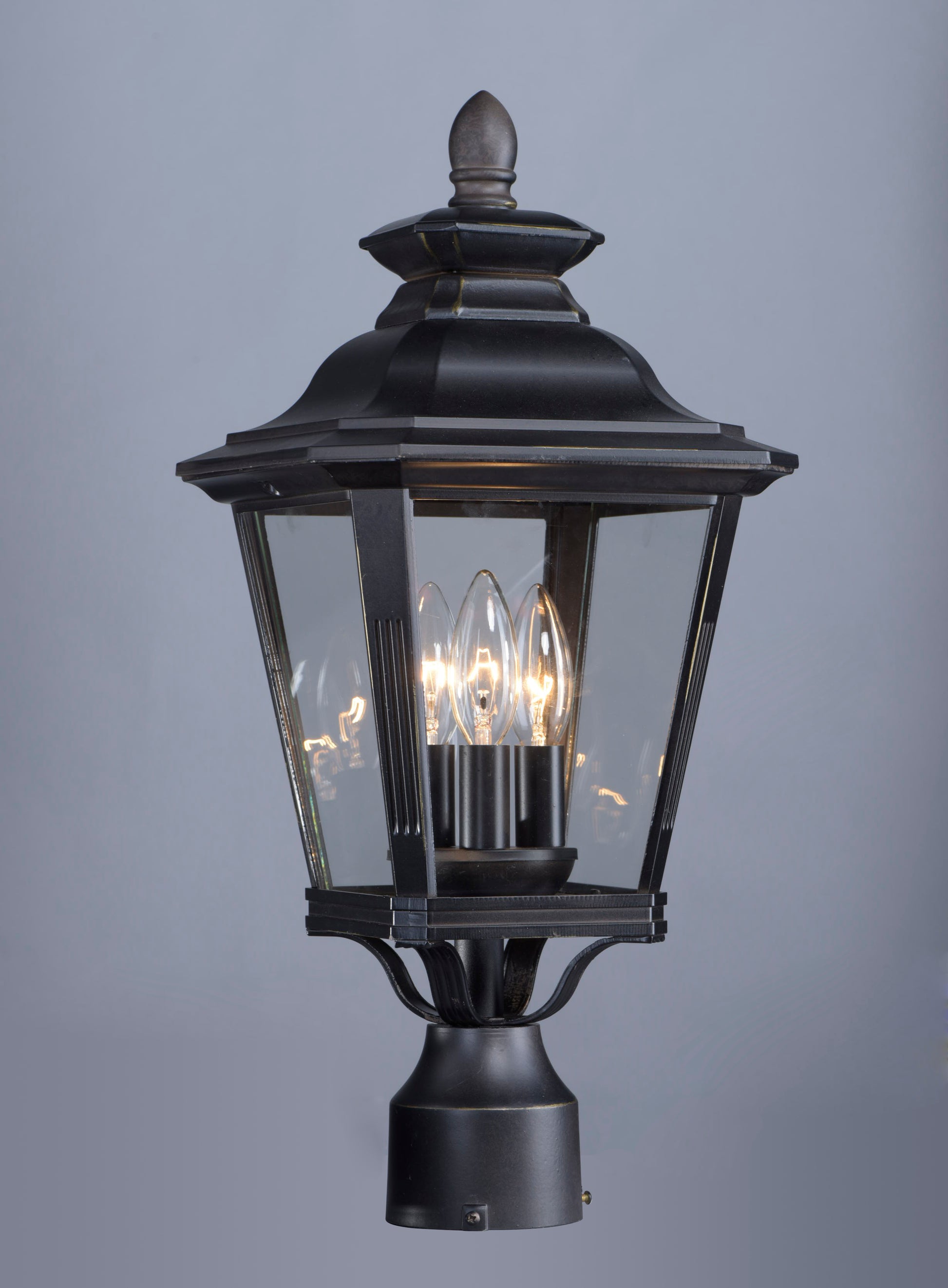 Knoxville 3-Light Outdoor Post Bronze by Maxim Lighting