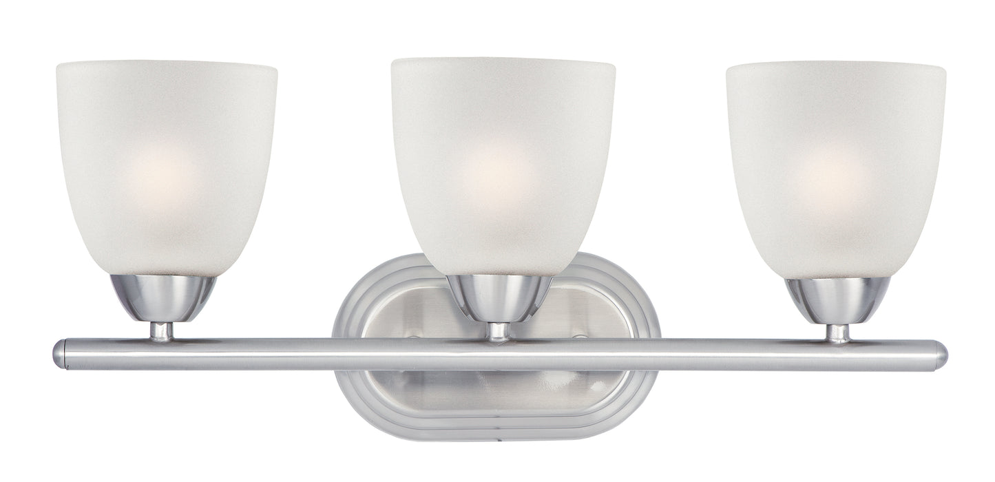 Axis 3-Light Bath Vanity Satin Nickel by Maxim Lighting