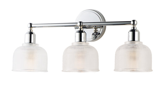 Hollow 3-Light Bath Vanity Polished Chrome by Maxim Lighting
