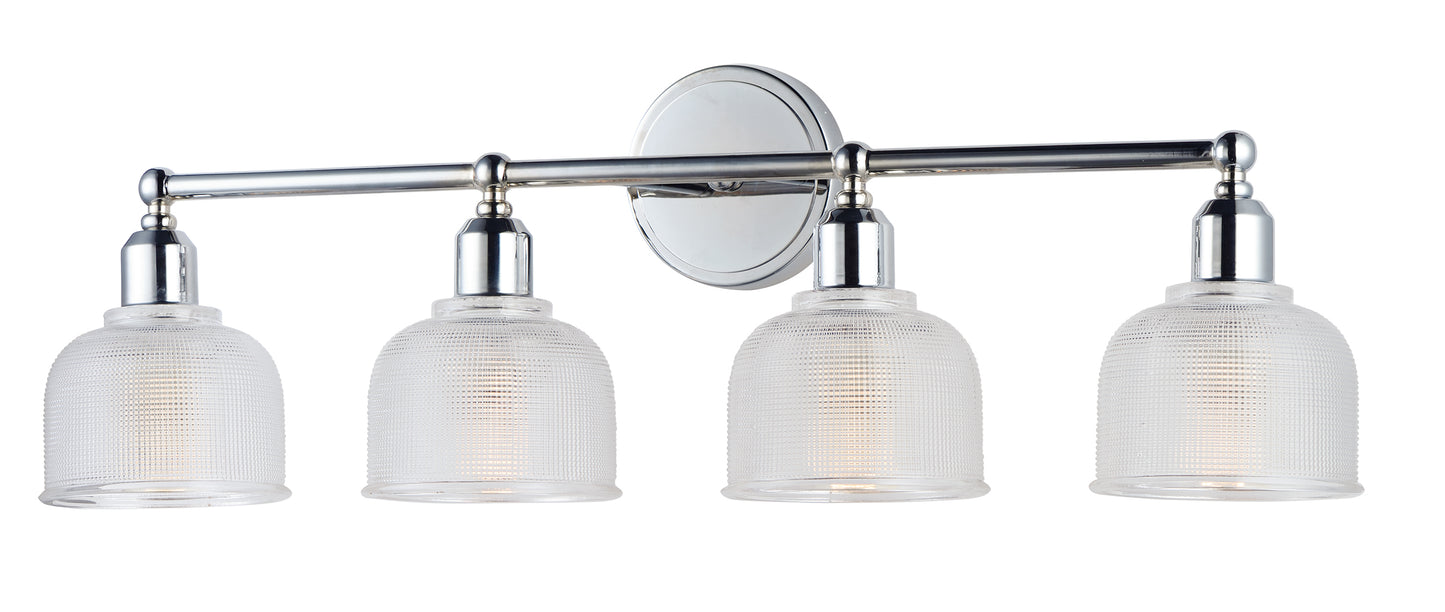 Hollow 4-Light Bath Vanity Polished Chrome by Maxim Lighting