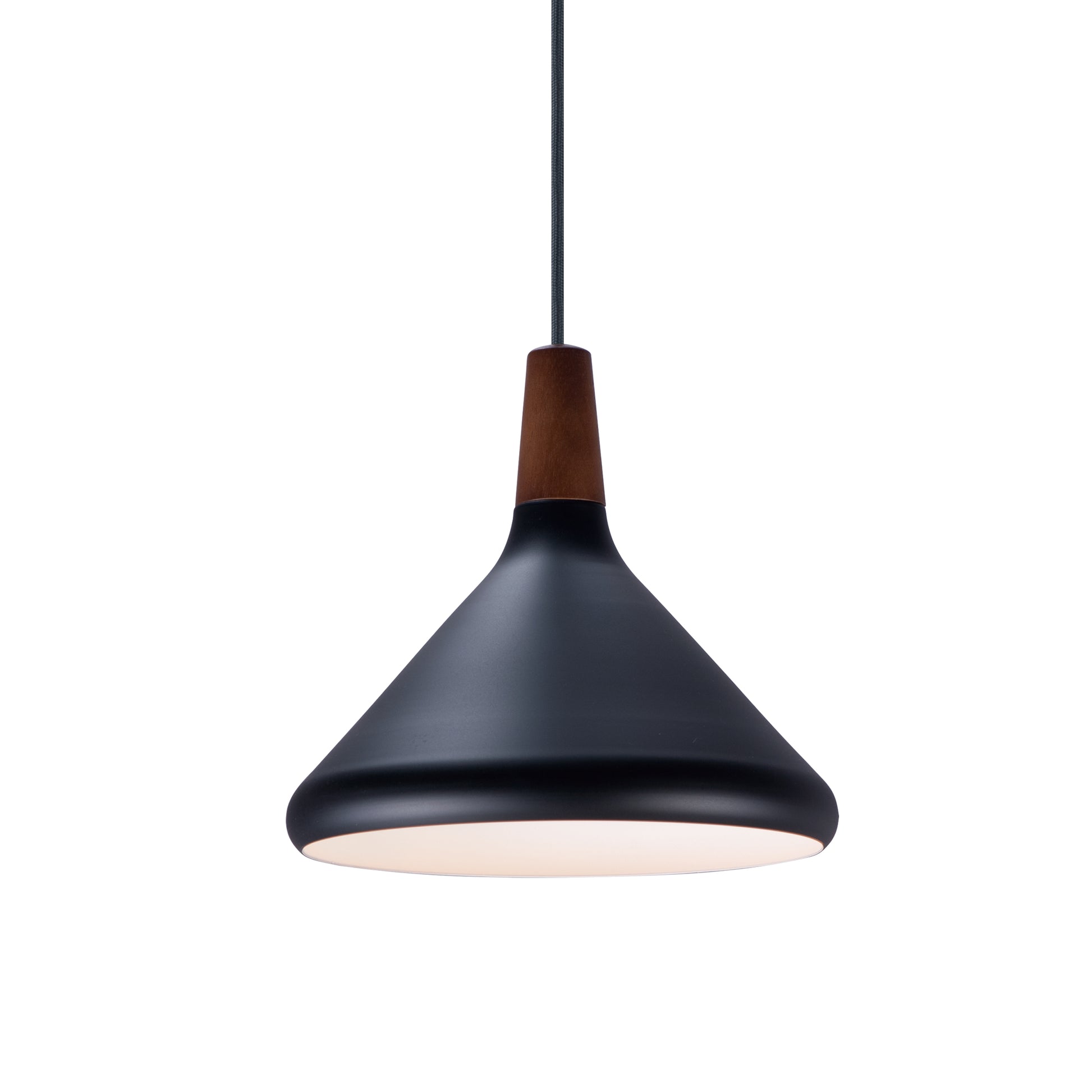 Nordic Pendant Walnut/Black by Maxim Lighting