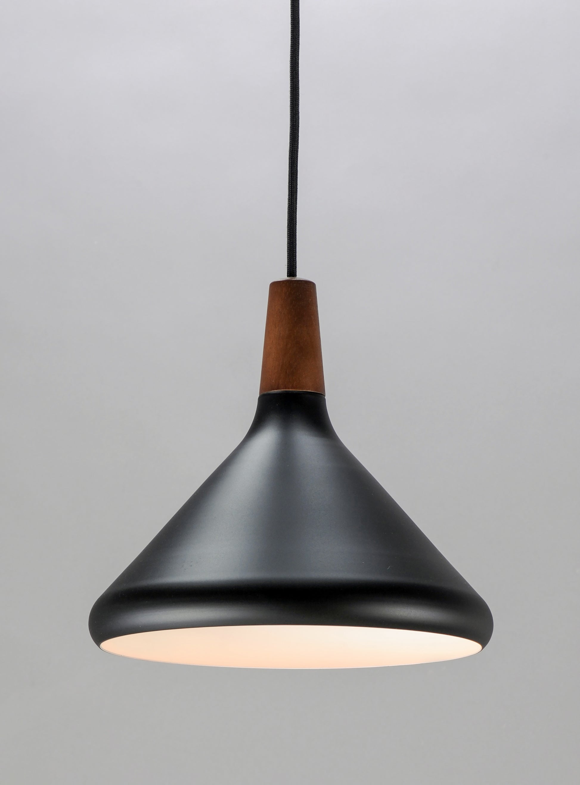 Nordic Pendant Walnut/Black by Maxim Lighting