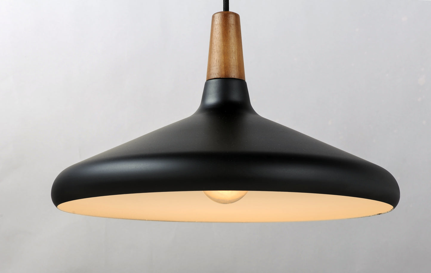 Nordic Pendant Walnut/Black by Maxim Lighting