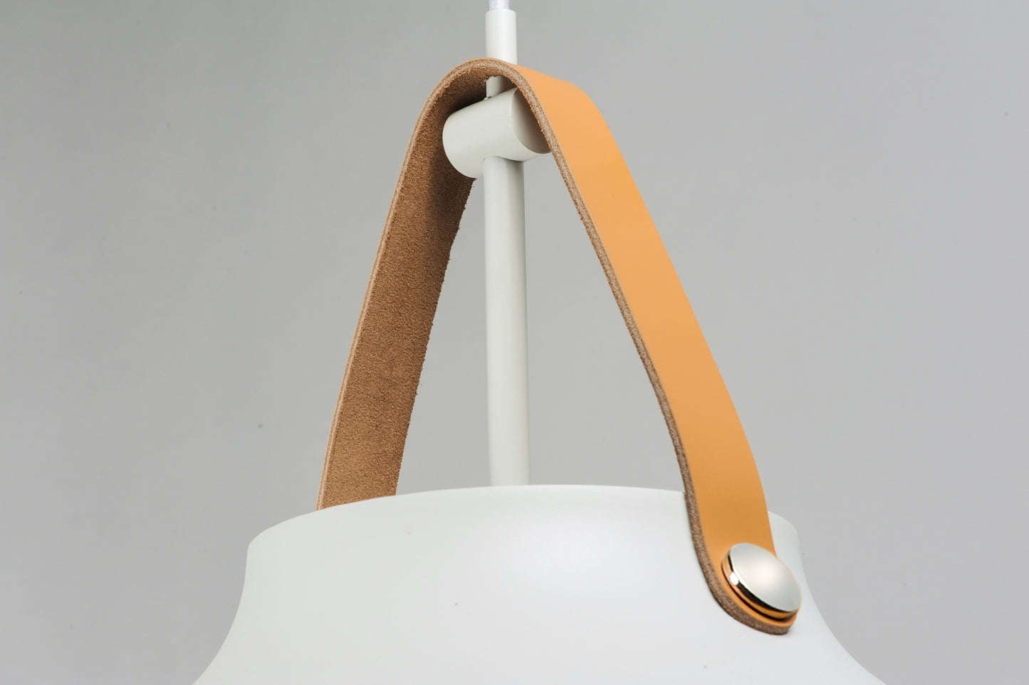 Nordic Pendant Tan Leather/White by Maxim Lighting