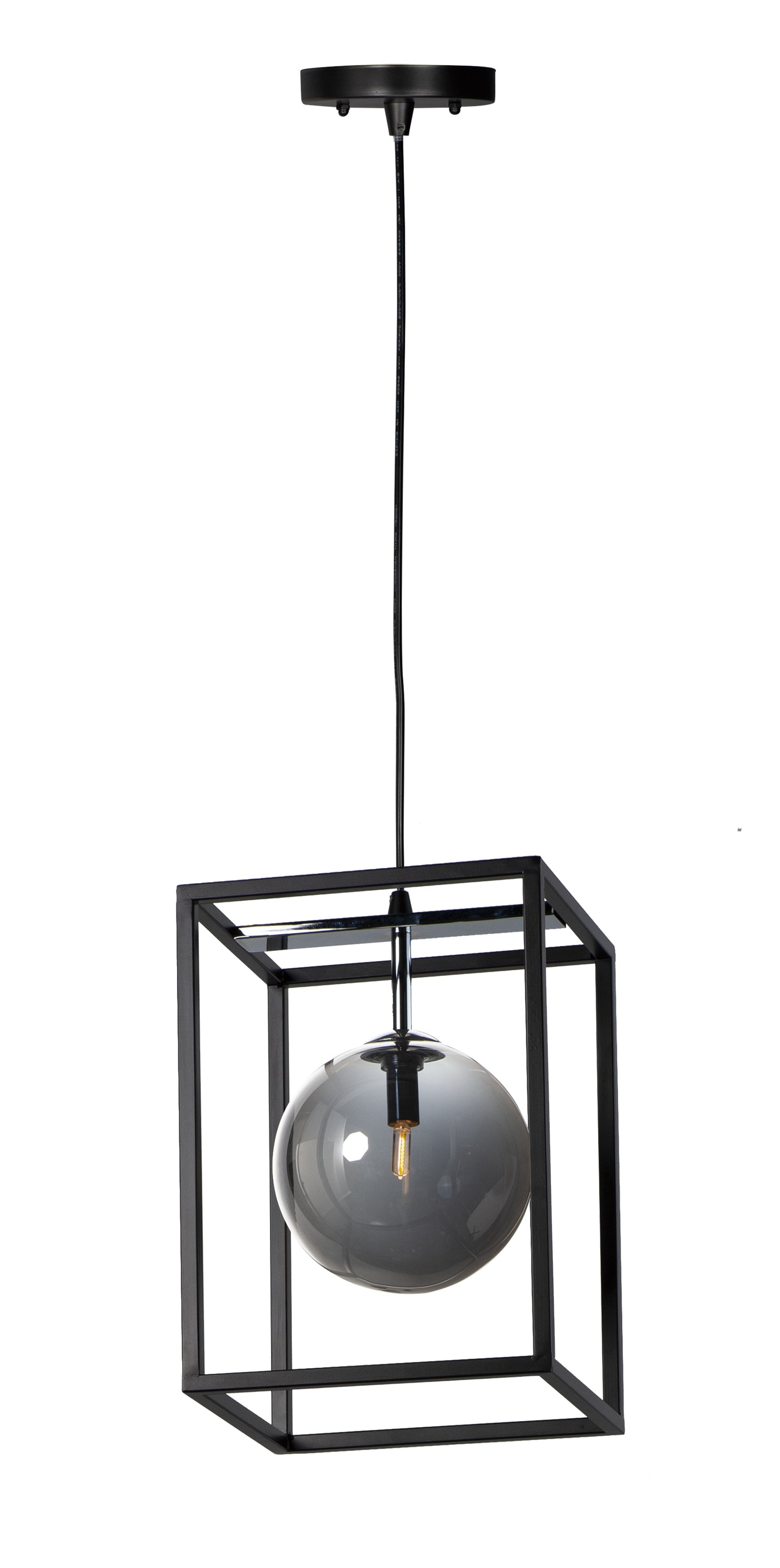 Fluid LED Pendant Black/Polished Chrome by Maxim Lighting