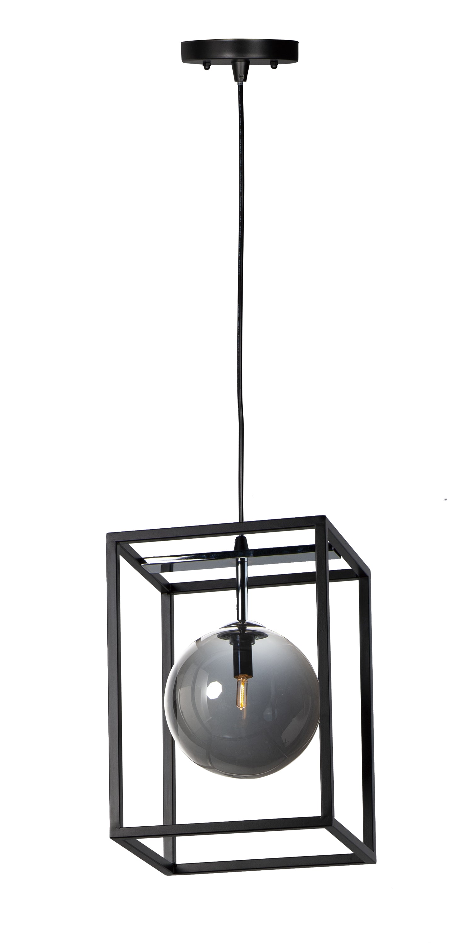 Fluid LED Pendant Black/Polished Chrome by Maxim Lighting