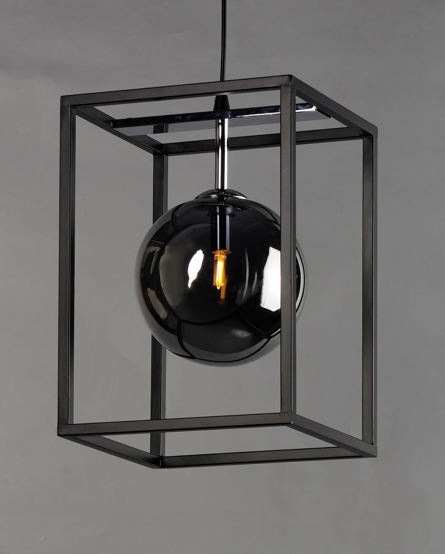 Fluid LED Pendant Black/Polished Chrome by Maxim Lighting