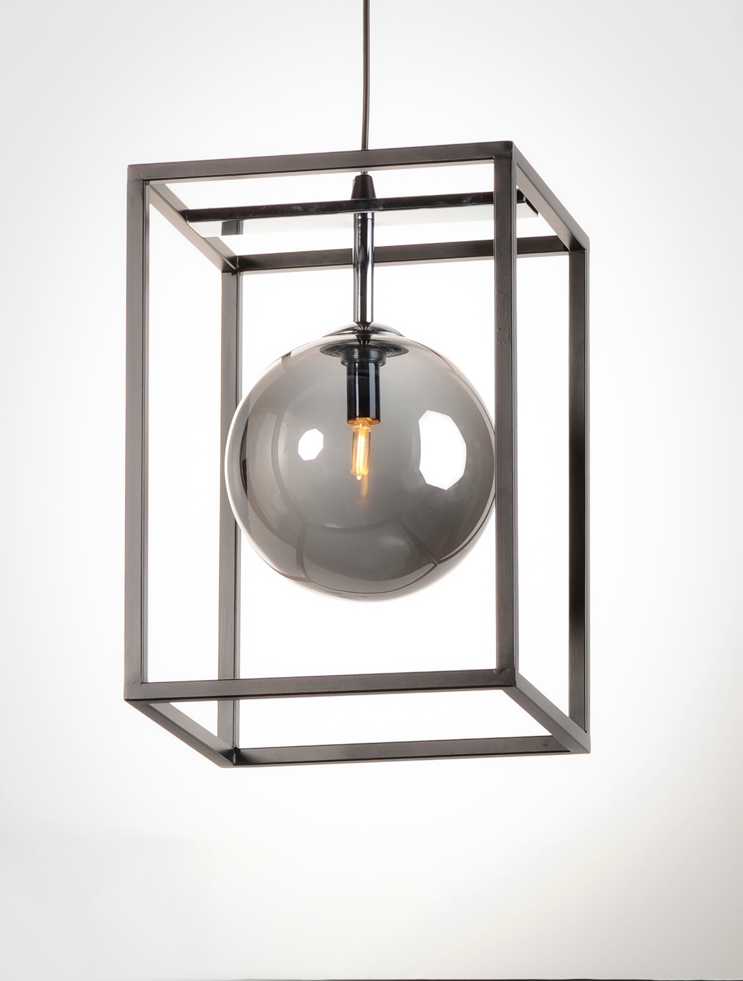 Fluid LED Pendant Black/Polished Chrome by Maxim Lighting