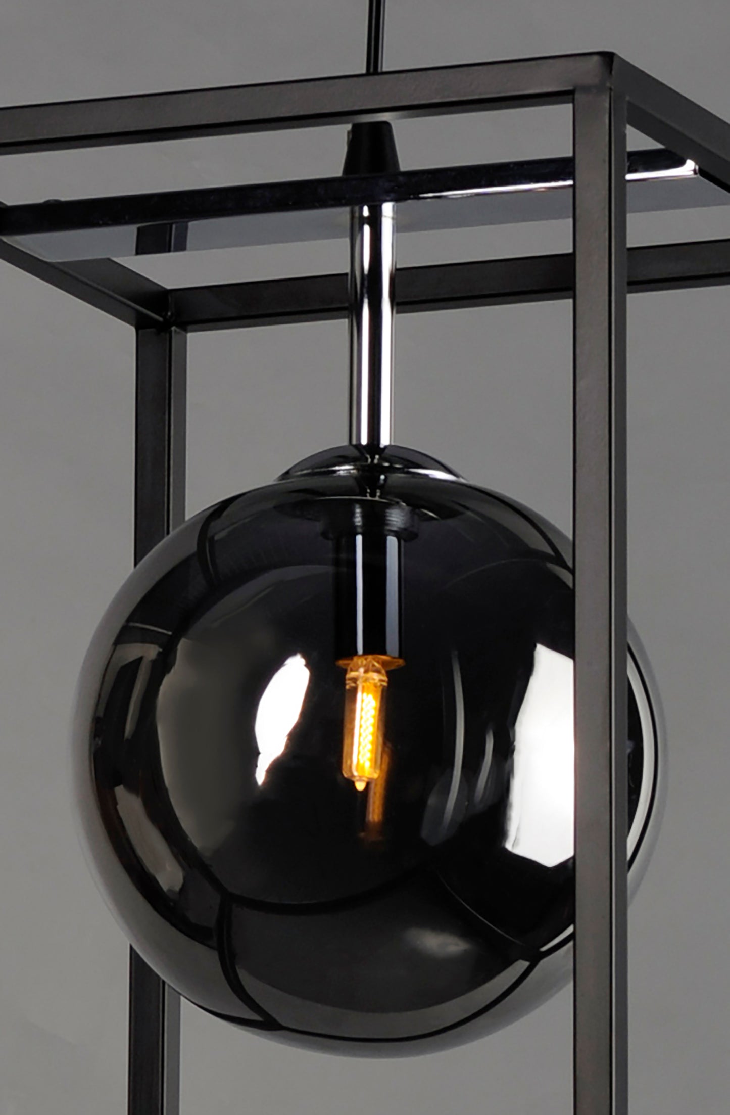 Fluid LED Pendant Black/Polished Chrome by Maxim Lighting