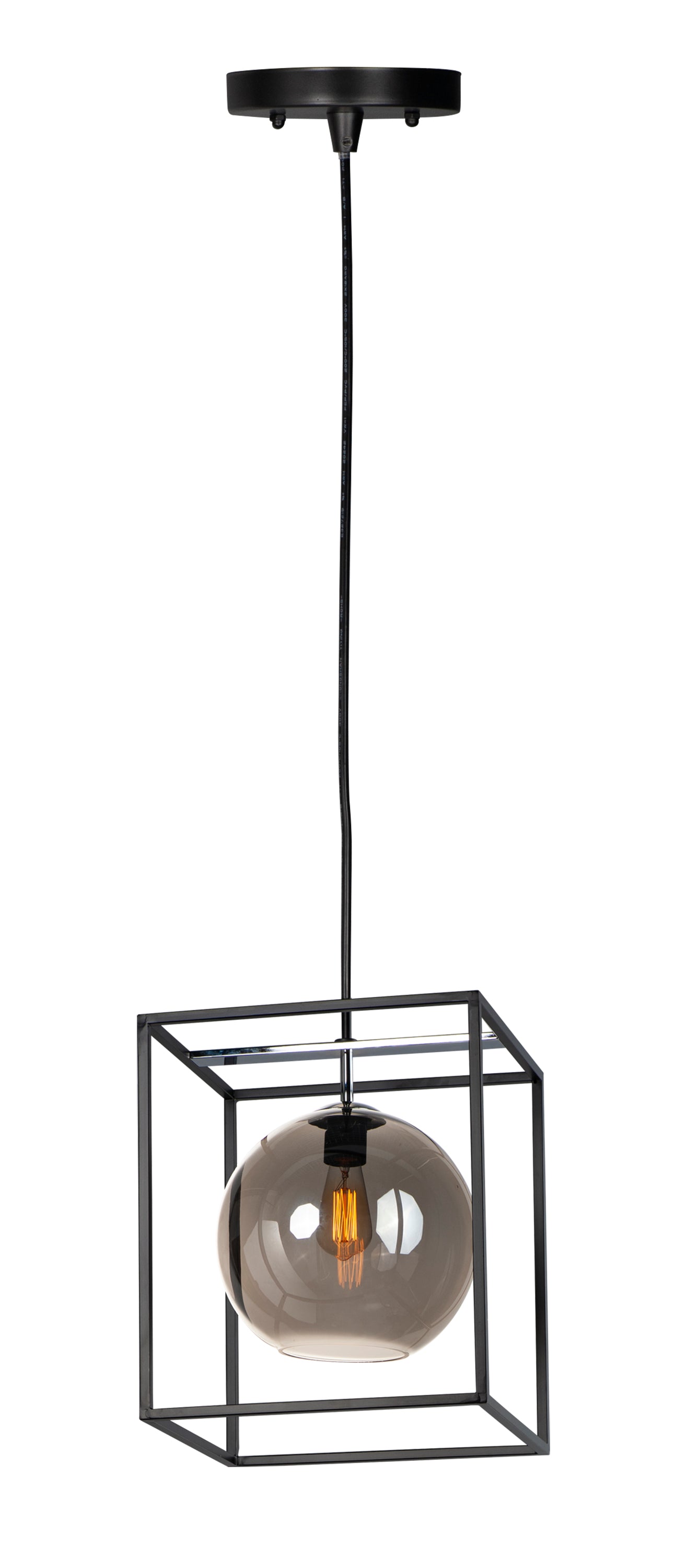 Fluid LED Pendant Black/Polished Chrome by Maxim Lighting