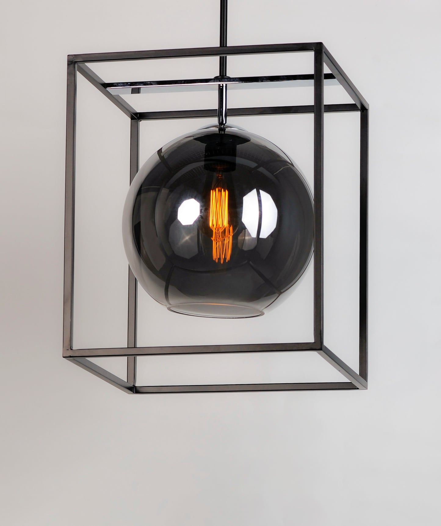 Fluid LED Pendant Black/Polished Chrome by Maxim Lighting