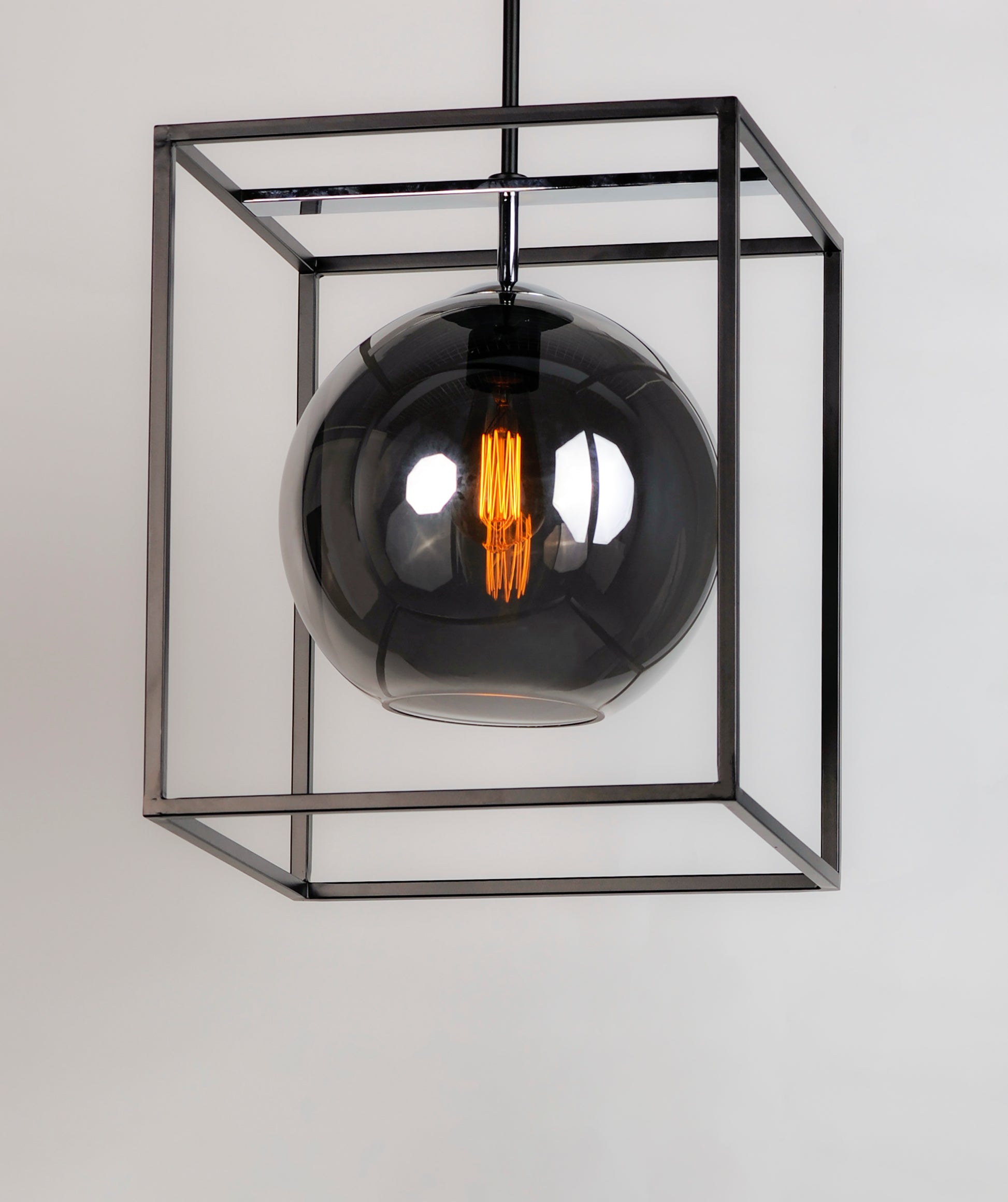 Fluid LED Pendant Black/Polished Chrome by Maxim Lighting