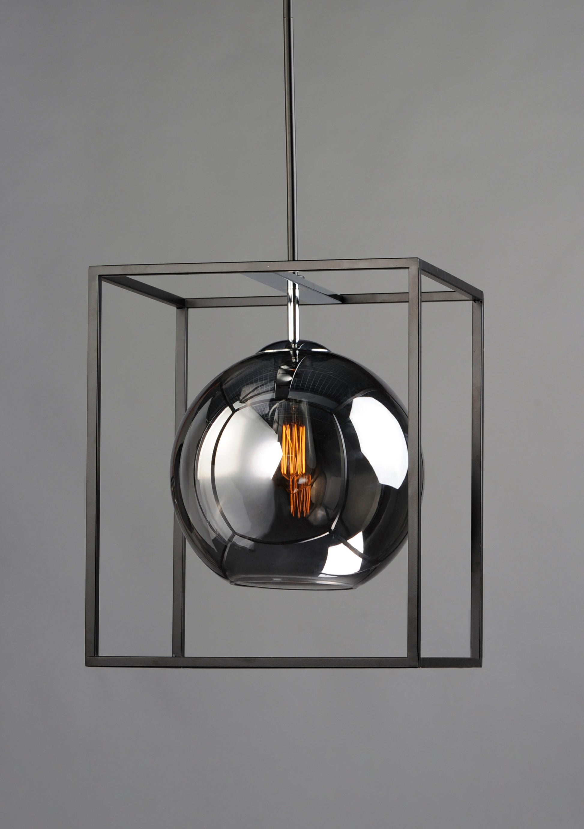 Fluid LED Pendant Black/Polished Chrome by Maxim Lighting