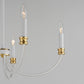 Charlton 5-Light Chandelier Weathered White/Gold Leaf by Maxim Lighting