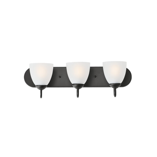 Axis 3-Light Strip Bath Vanity Black by Maxim Lighting