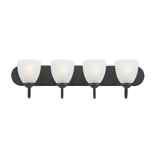 Axis 4-Light Strip Bath Vanity Black by Maxim Lighting