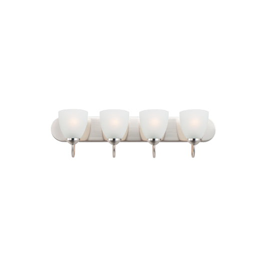 Axis 4-Light Strip Bath Vanity Polished Chrome by Maxim Lighting