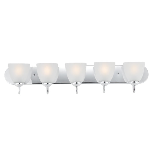 Axis 5-Light Strip Bath Vanity Polished Chrome by Maxim Lighting