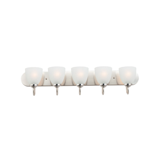Axis 5-Light Strip Bath Vanity Satin Nickel by Maxim Lighting