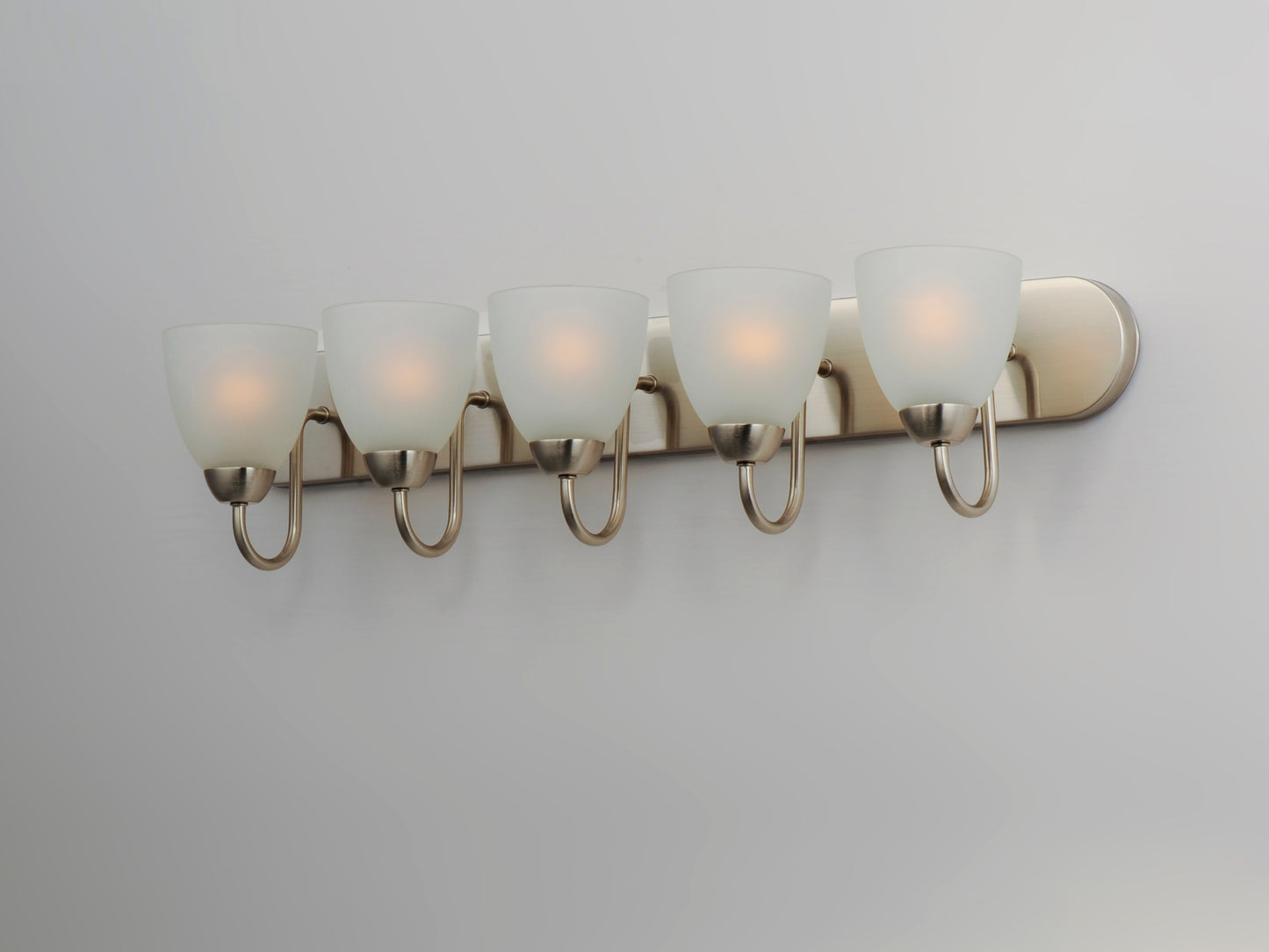 Axis 5-Light Strip Bath Vanity Satin Nickel by Maxim Lighting