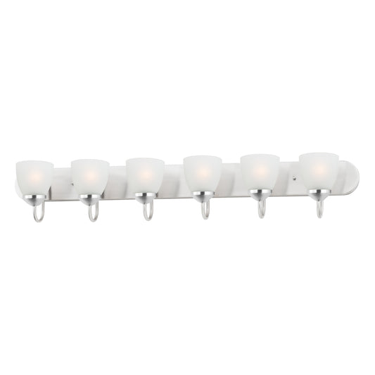 Axis 6-Light Strip Bath Vanity Polished Chrome by Maxim Lighting