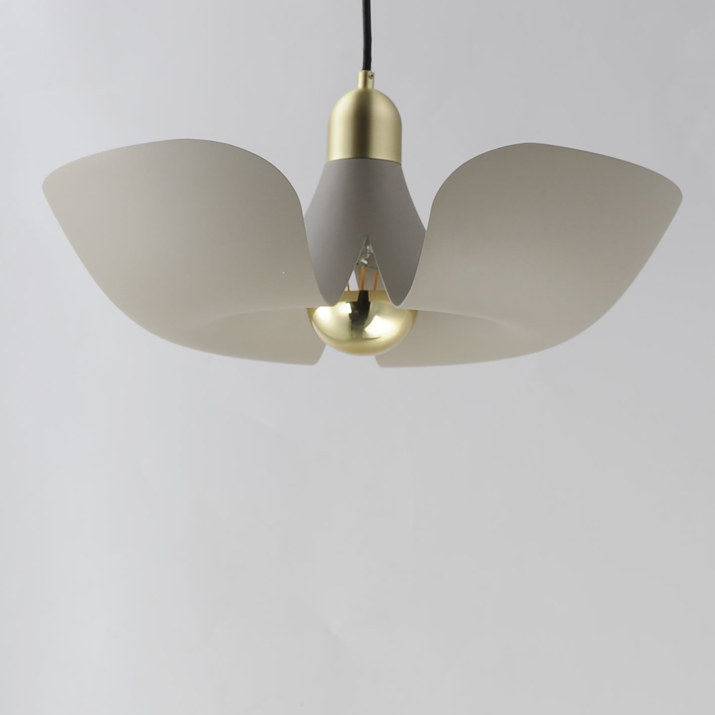 Poppy 18" Pendant Silver Gold/Satin Brass by Maxim Lighting