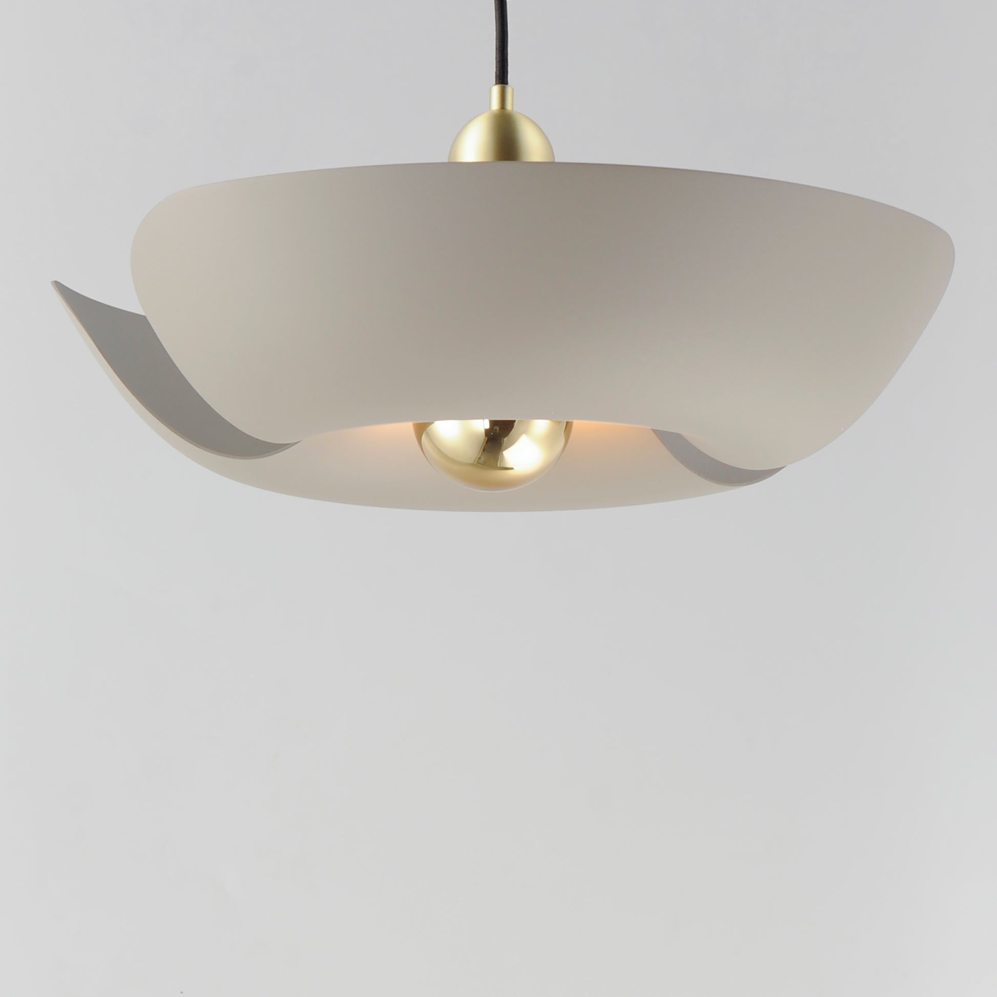 Poppy 18" Pendant Silver Gold/Satin Brass by Maxim Lighting