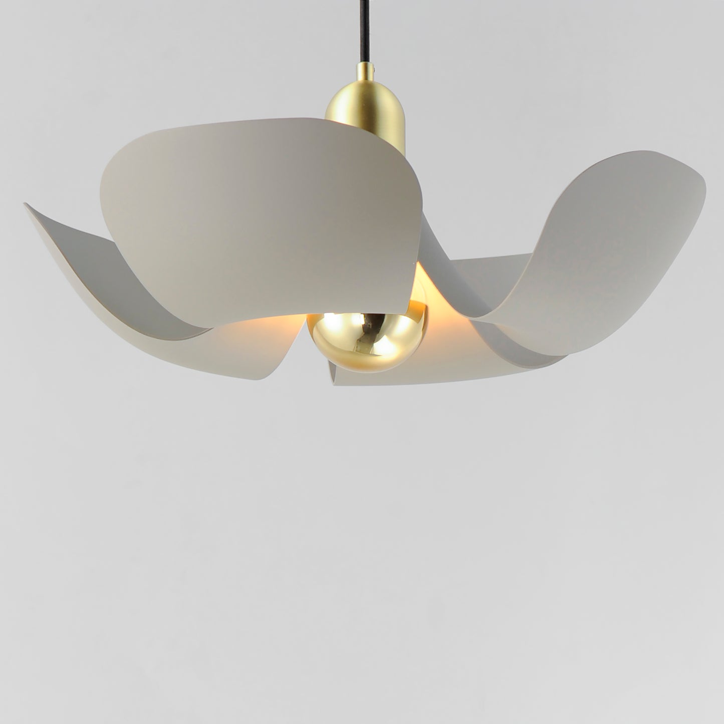 Poppy 18" Pendant Silver Gold/Satin Brass by Maxim Lighting