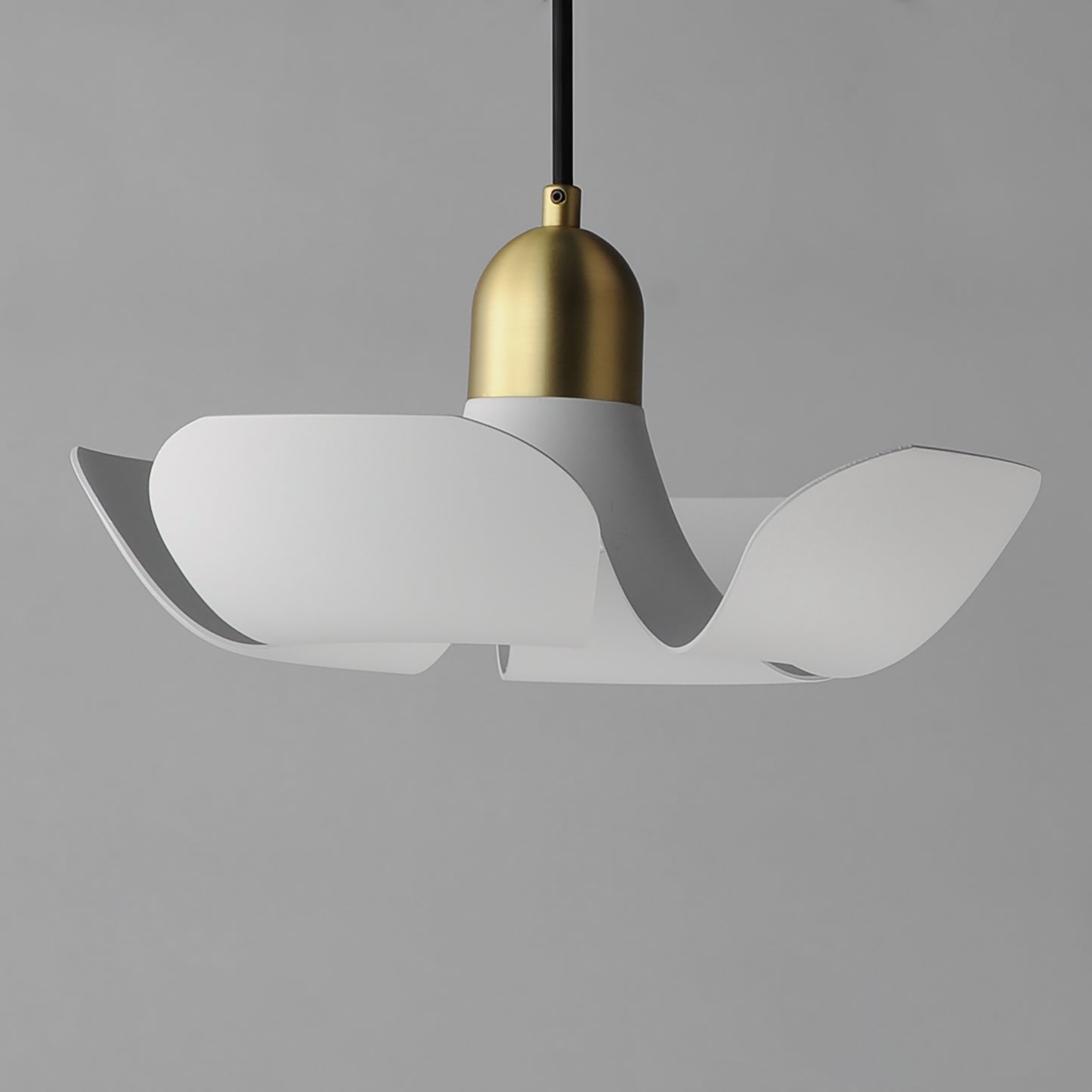 Poppy 18" Pendant White/Satin Brass by Maxim Lighting
