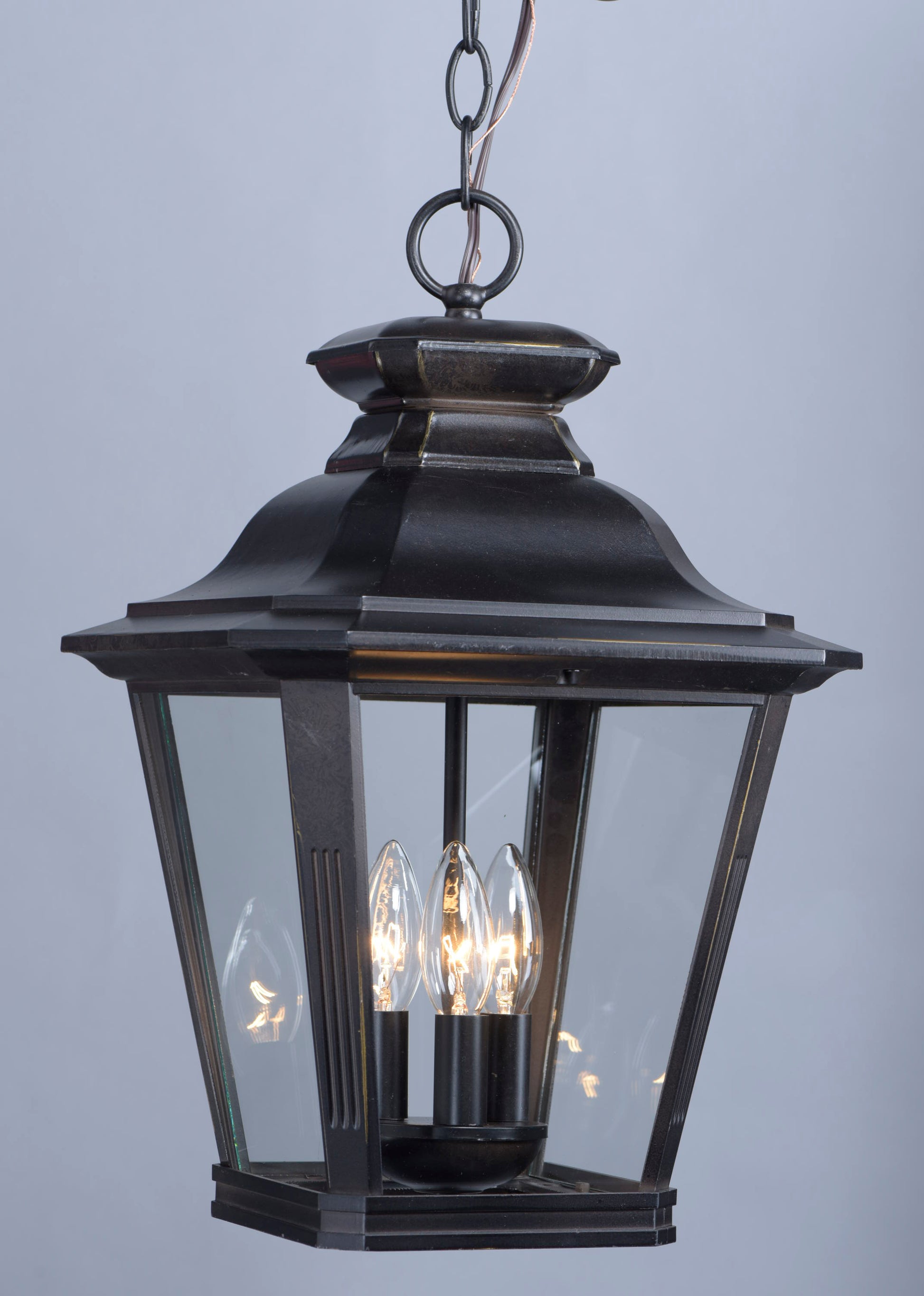Knoxville 3-Light Outdoor Pendant Bronze by Maxim Lighting