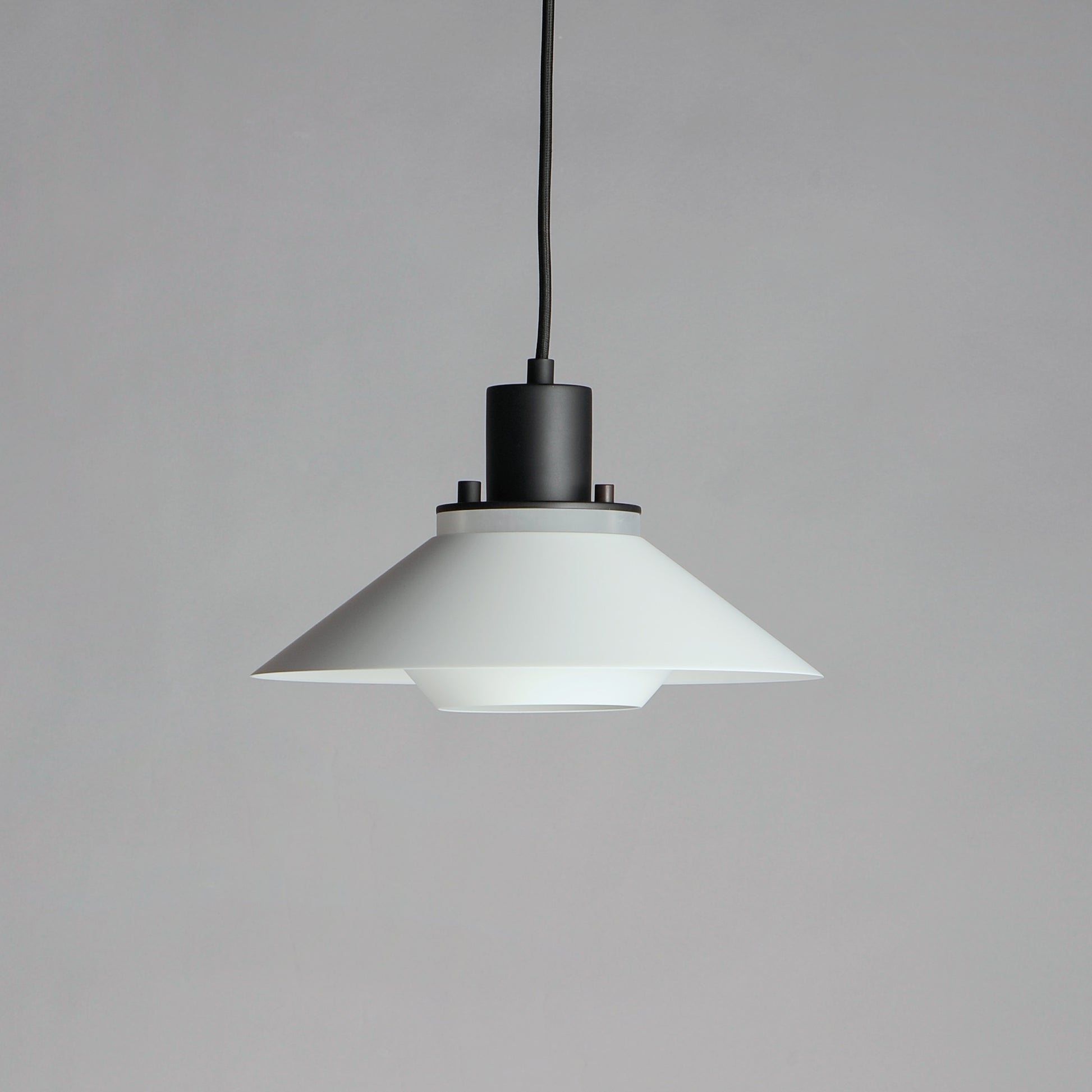 Oslo 11.75" Small Pendant Black/White by Maxim Lighting