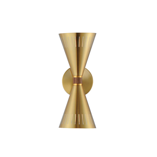 Helsinki 2-Light Wall Sconce Natural Aged Brass by Maxim Lighting