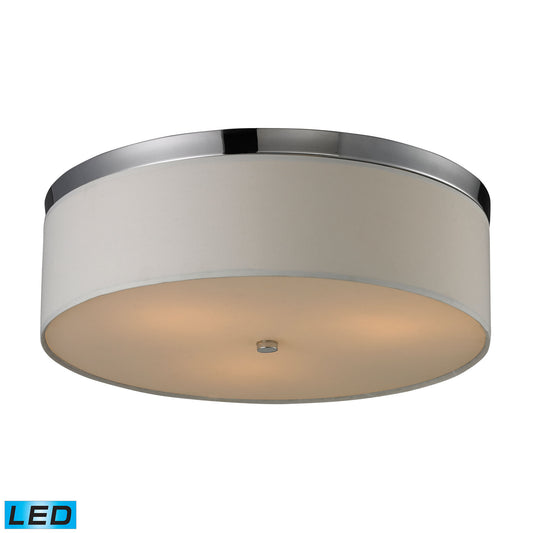 17" 3-Light Flush Mount Polished Chrome LED by Elk