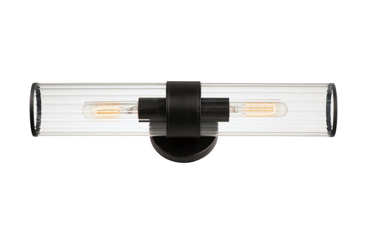 Crosby 2-Light Wall Sconce Black by Maxim Lighting