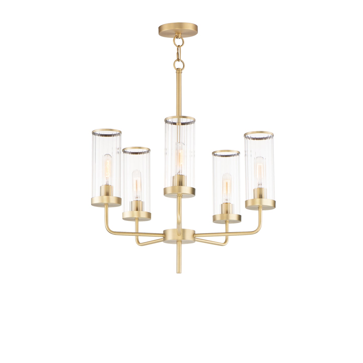 Crosby 5-Light Chandelier Satin Brass by Maxim Lighting