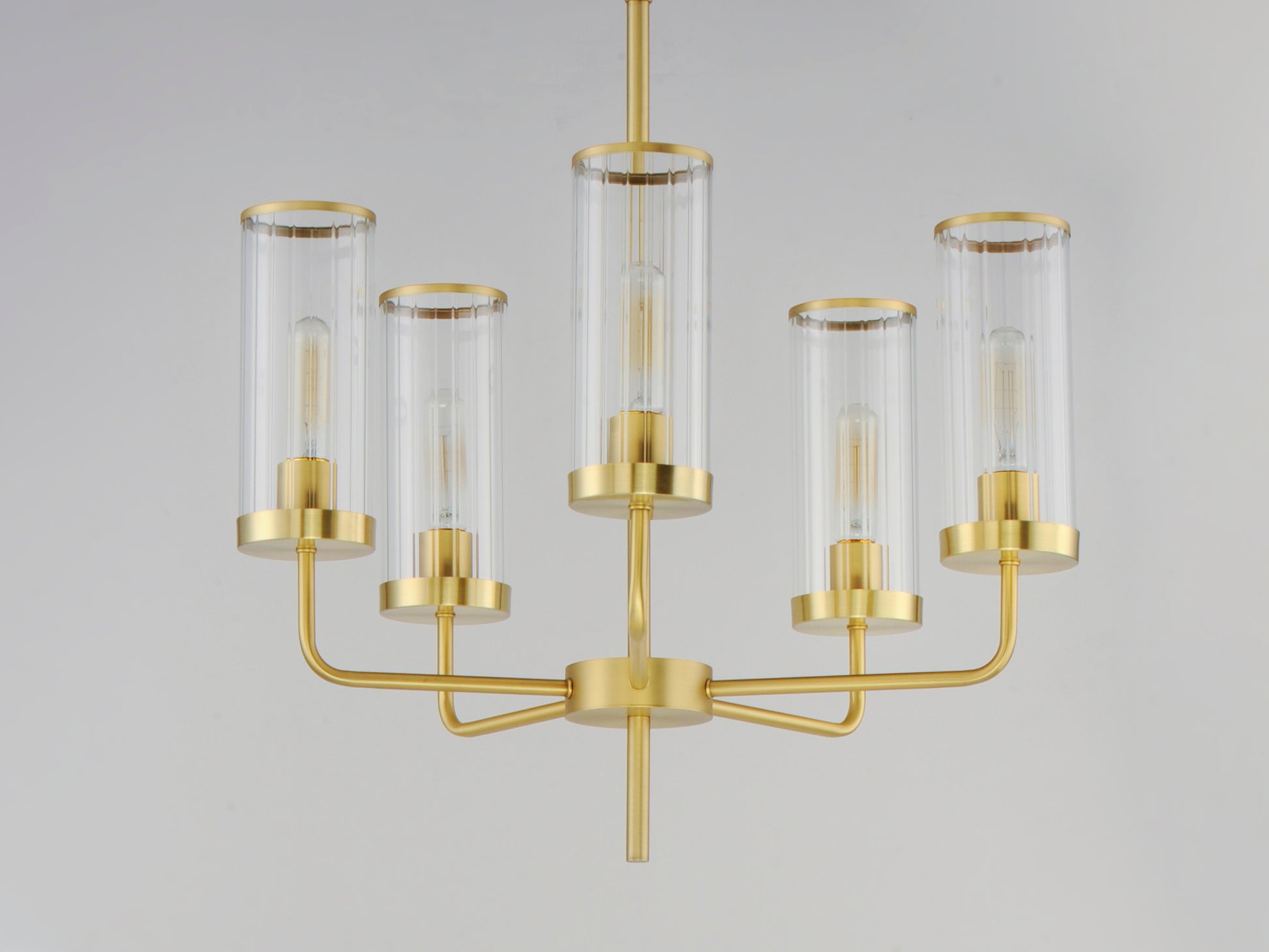 Crosby 5-Light Chandelier Satin Brass by Maxim Lighting