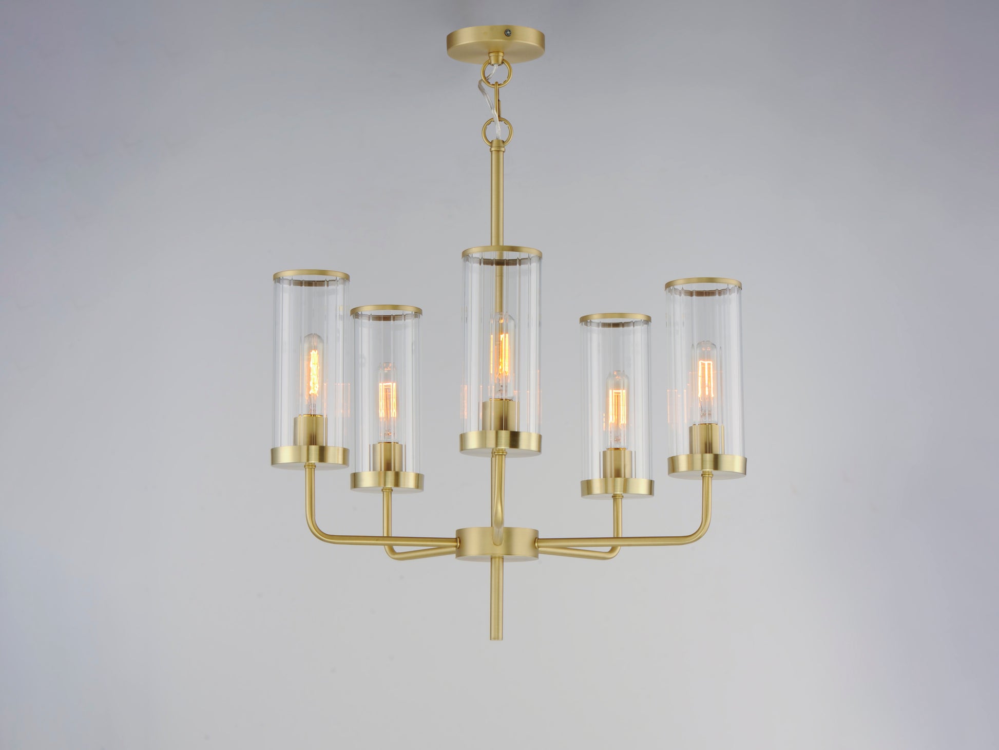 Crosby 5-Light Chandelier Satin Brass by Maxim Lighting