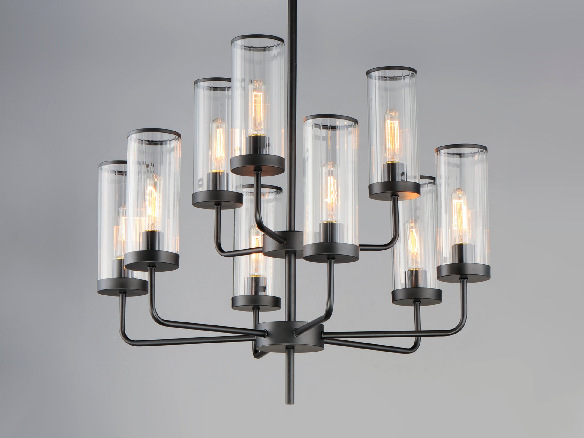 Crosby 9-Light Chandelier Black by Maxim Lighting