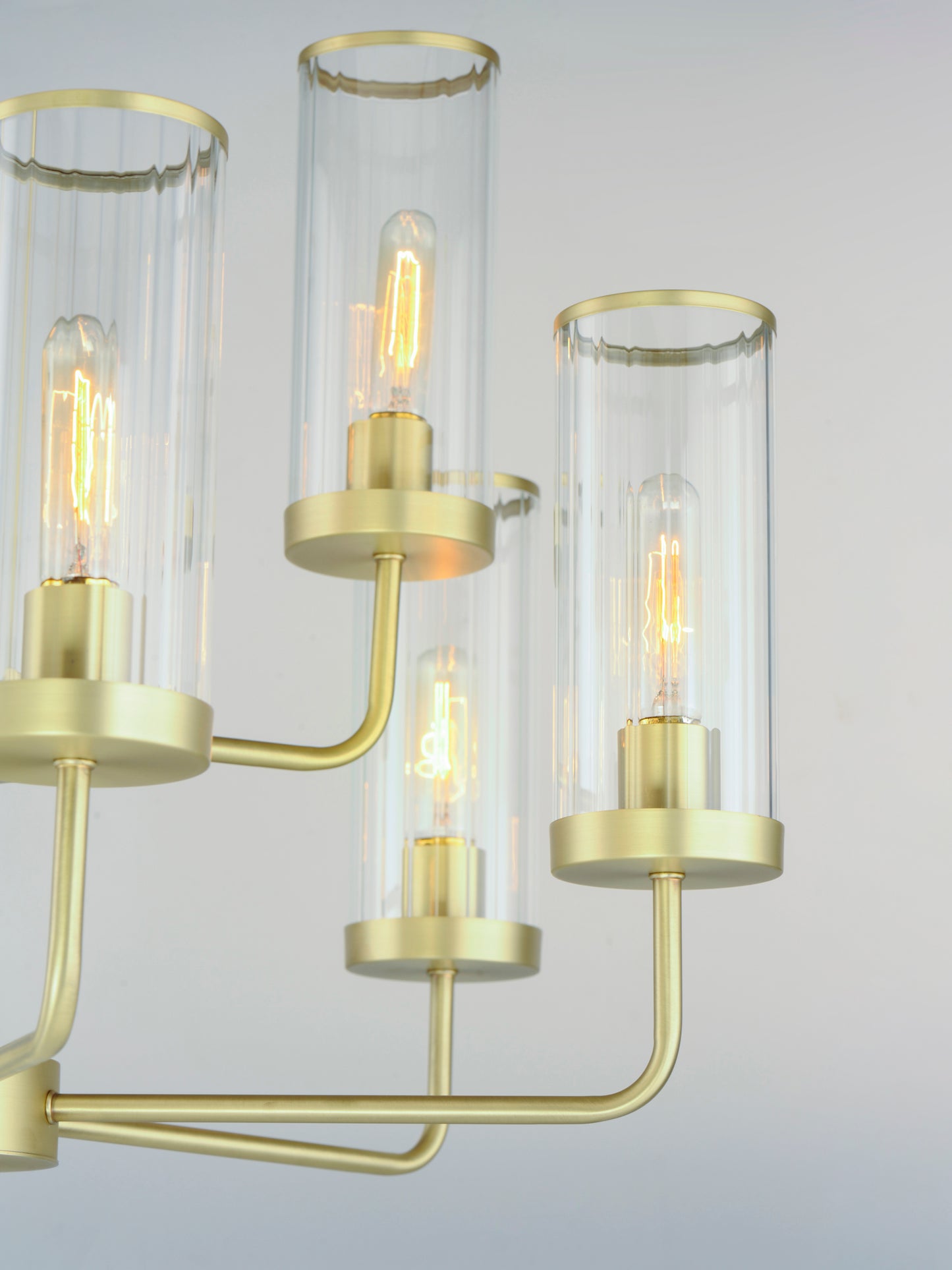 Crosby 9-Light Chandelier Satin Brass by Maxim Lighting