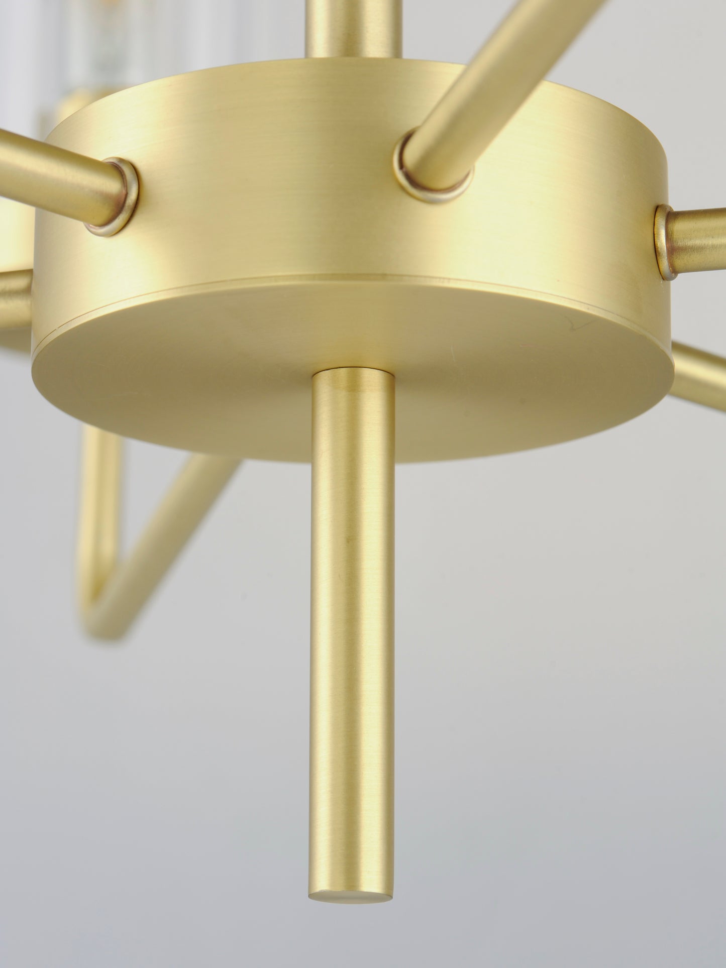 Crosby 9-Light Chandelier Satin Brass by Maxim Lighting