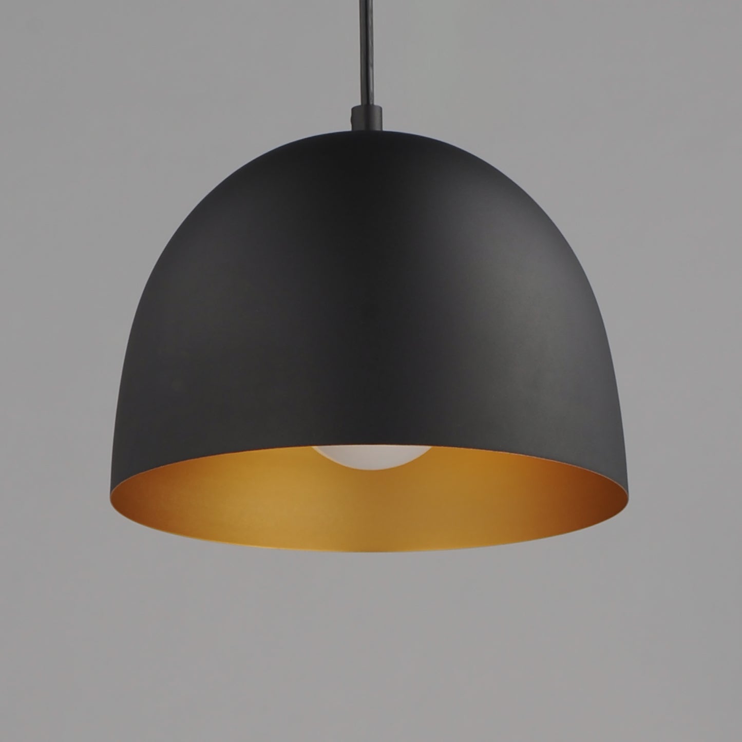 Tova 9" Pendant Black/Gold by Maxim Lighting