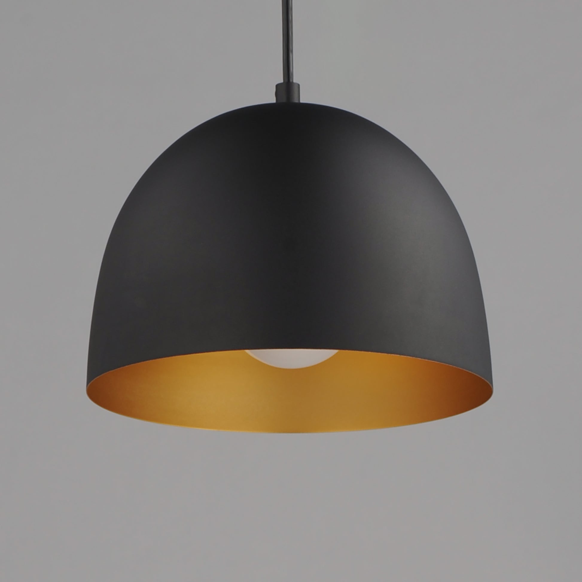 Tova 9" Pendant Black/Gold by Maxim Lighting