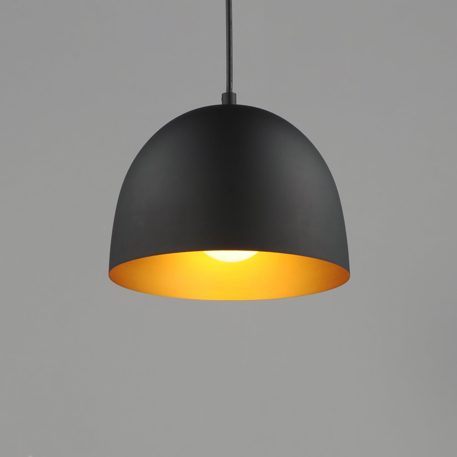 Tova 9" Pendant Black/Gold by Maxim Lighting