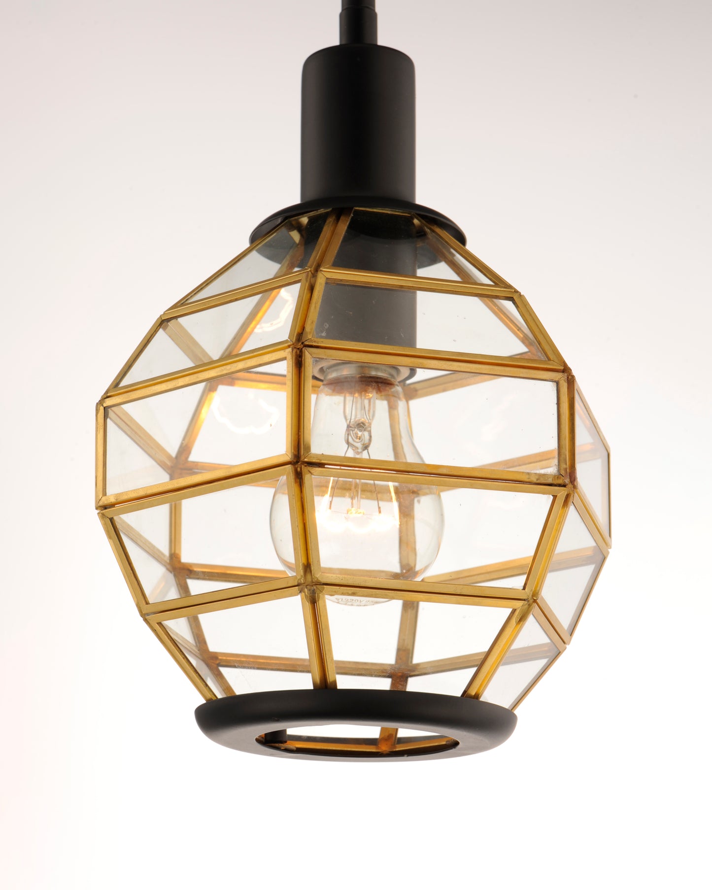 Heirloom Mini Pendant Black/Burnished Brass by Maxim Lighting