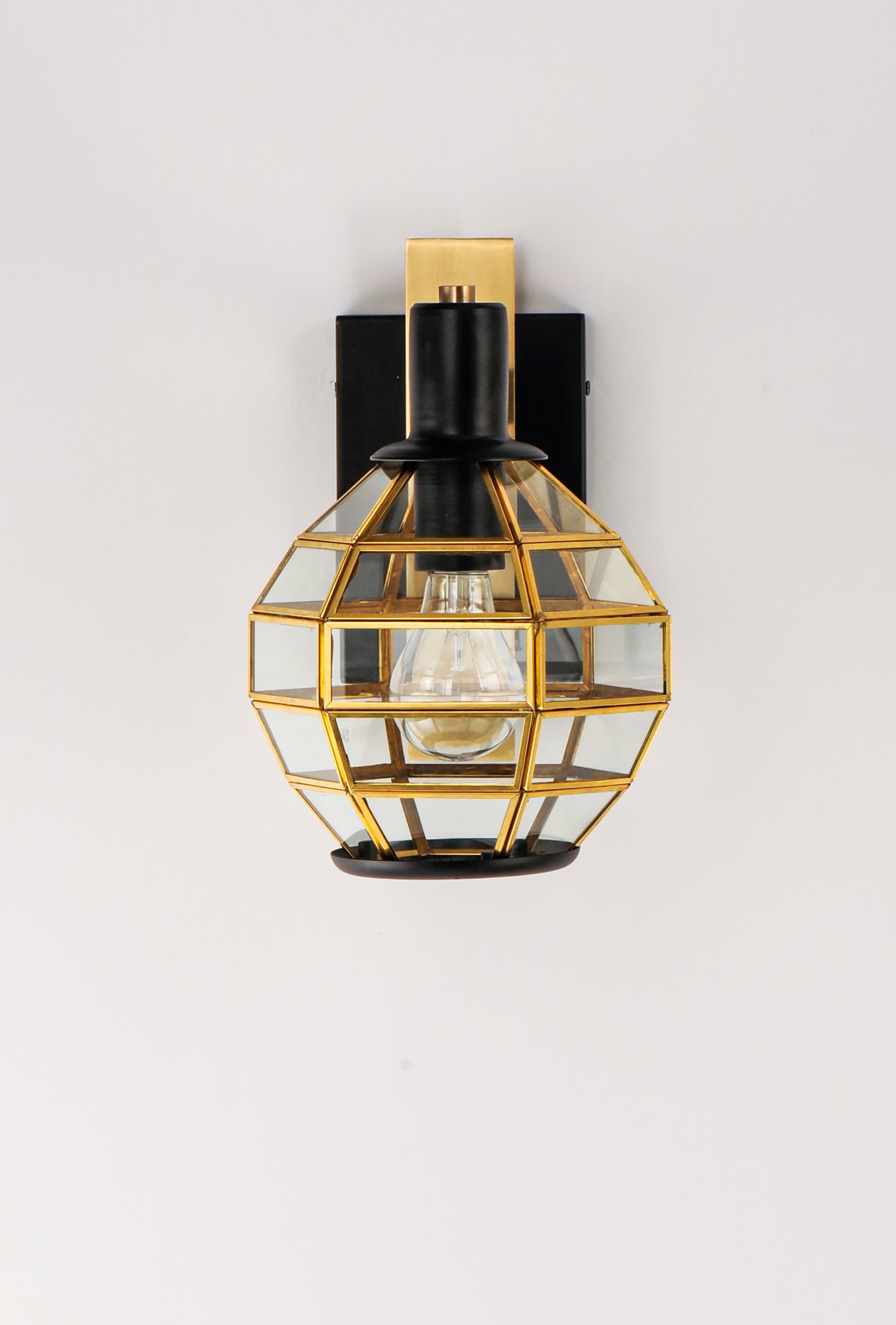 Heirloom Outdoor Wall Black/Burnished Brass by Maxim Lighting