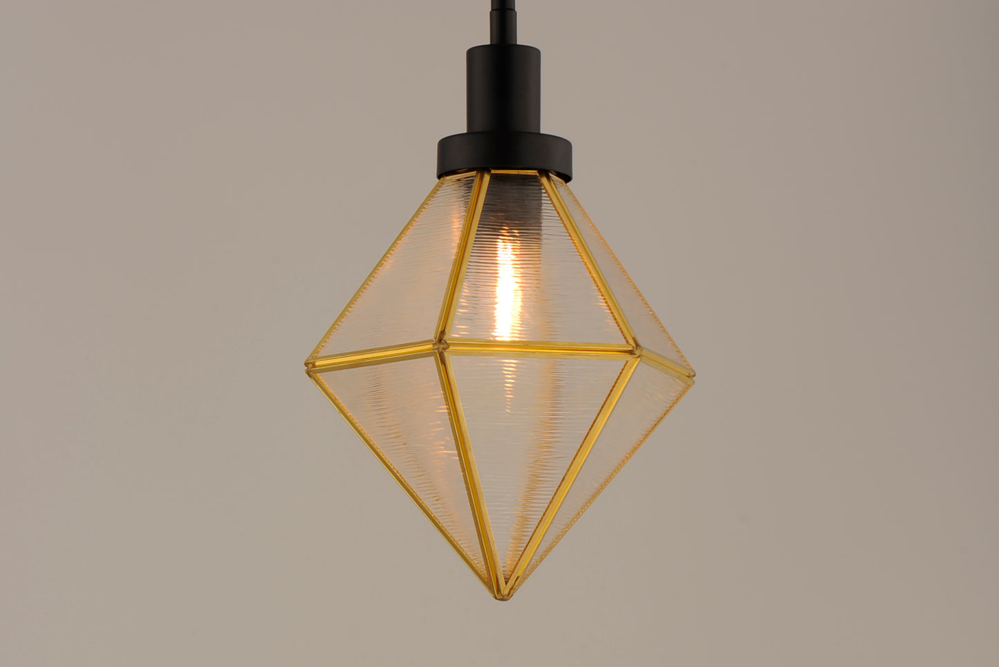 Adorn Mini Pendant Black/Burnished Brass by Maxim Lighting