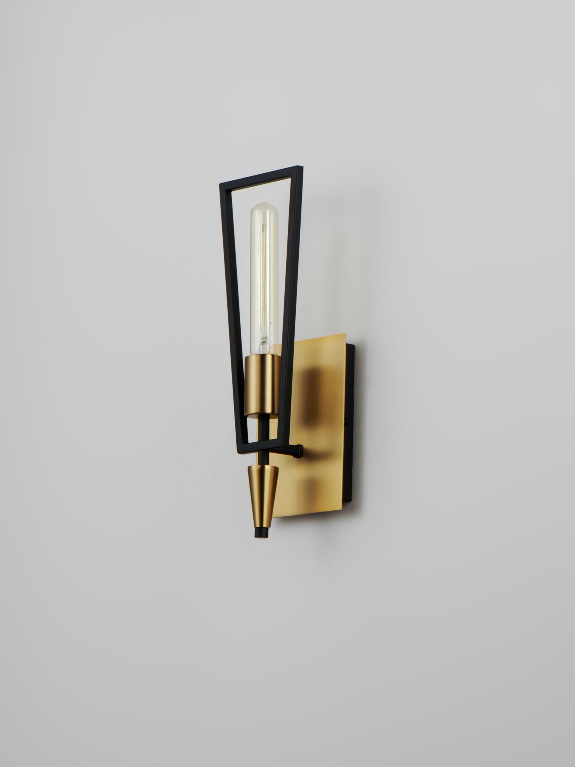 Wings Wall Sconce Black/Satin Brass by Maxim Lighting